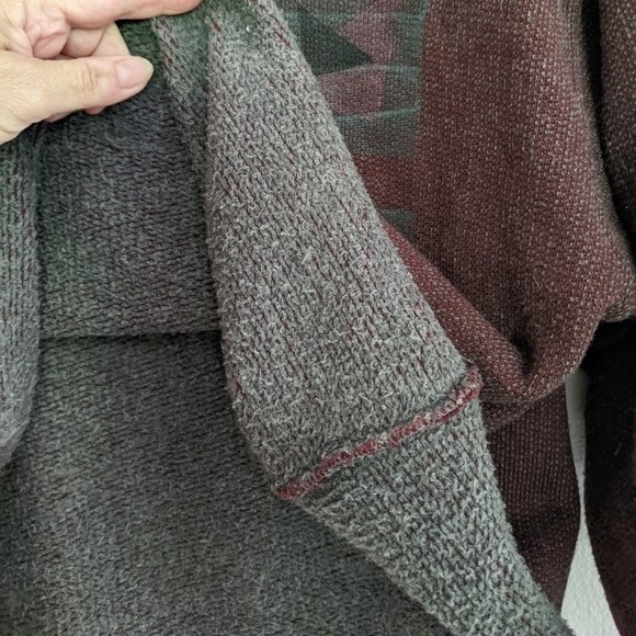 Vintage 90s Mod O Doc Top Burgundy Long Sleeve Fleece Interior - Picture 4 of 8